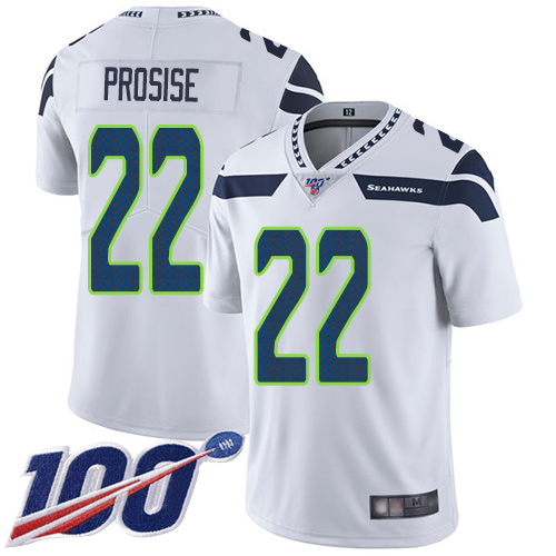Seattle Seahawks Limited White Men C. J. Prosise Road Jersey NFL Football #22 100th Season Vapor Untouchable->youth nfl jersey->Youth Jersey